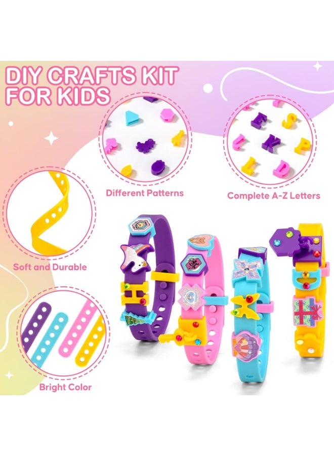 SYOSI Friendship Bracelet Making Kit, DIY Jewelry Craft Kit for Girls, Creative Sticker Bracelet Art Set, Complete Supplies for Birthday Party Favors, Gifts for Kids Ages 5, 6, 7, 8-12 Years Old - Image 3