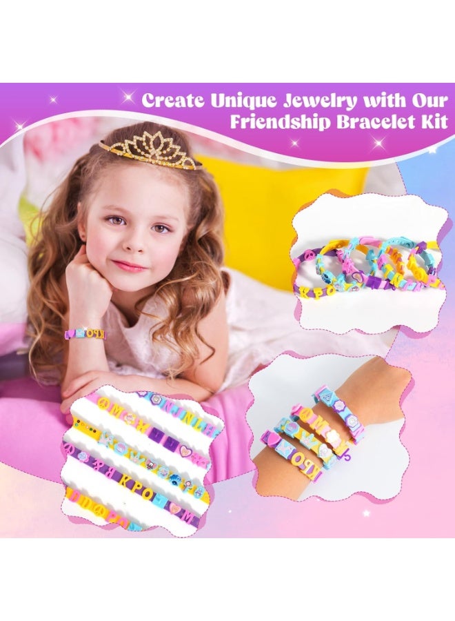 SYOSI Friendship Bracelet Making Kit, DIY Jewelry Craft Kit for Girls, Creative Sticker Bracelet Art Set, Complete Supplies for Birthday Party Favors, Gifts for Kids Ages 5, 6, 7, 8-12 Years Old - Image 2