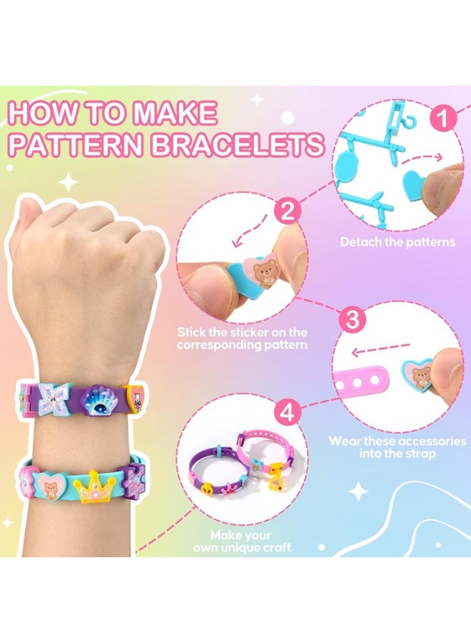SYOSI Friendship Bracelet Making Kit, DIY Jewelry Craft Kit for Girls, Creative Sticker Bracelet Art Set, Complete Supplies for Birthday Party Favors, Gifts for Kids Ages 5, 6, 7, 8-12 Years Old - Image 5