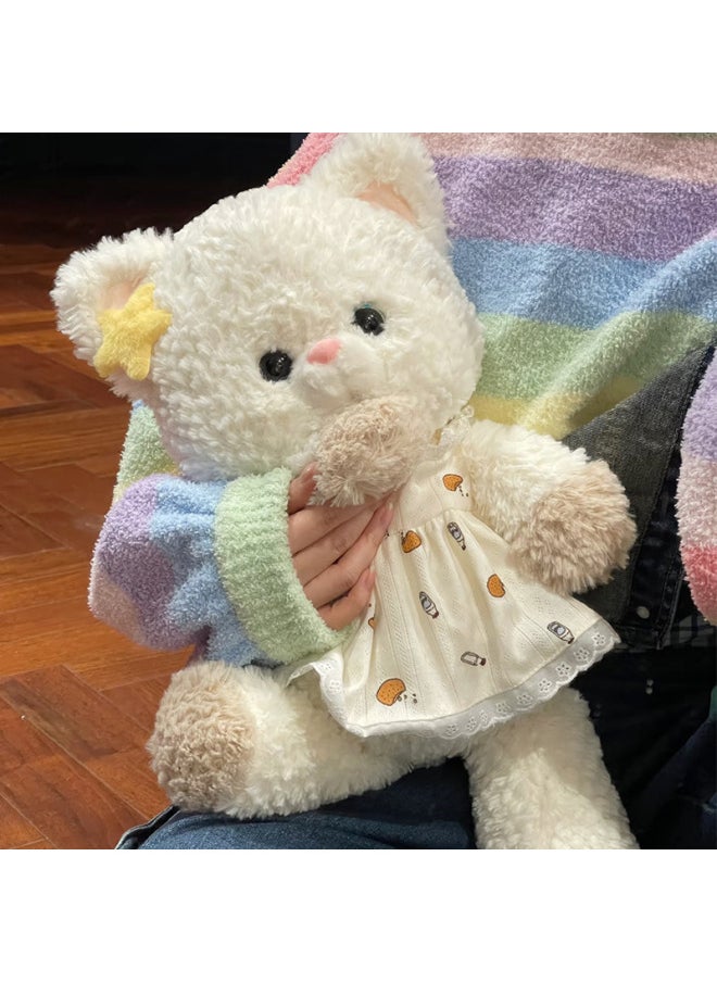 Generic - Original Forest Run Fox Husky Plush Toy Lamb Doll Wolf Doll Valentine's Day Gift For Women-Specifications:50cm-Color:Running Cat [with White Skirt] - Image 1