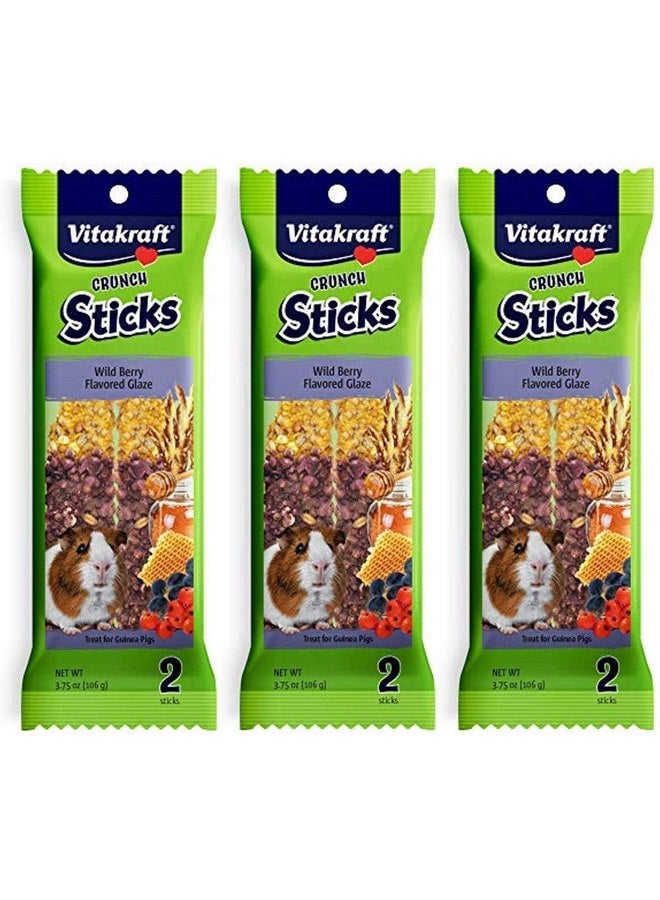 فيتاكرافت مجموعة فيتاكرافت المكونة من 3 قطع من أعواد التوت البري المقرمشة لوجبة خنزير غينيا، 2 عود لكل علبة - Image 1