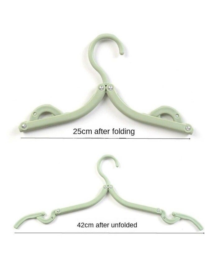 10pcs Portable Clothes Hangers Multi-function Folding Plastic Clothes Hangers - Image 5