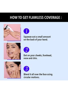 Blue Heaven Matte Full Coverage Bb Cream For All Skin Types, Honey - Medium, 301, 30 Gm, Pack Of 1  - Image 5
