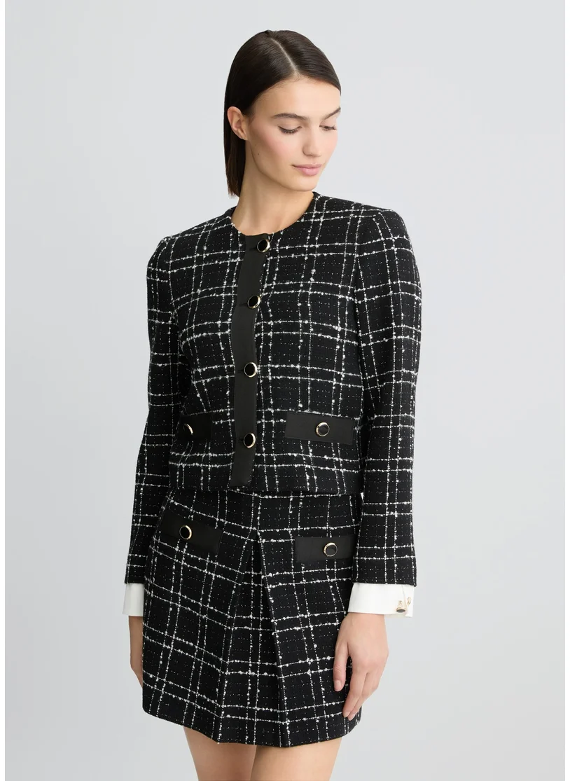 ليو جو Lurex® bouclé jacket
