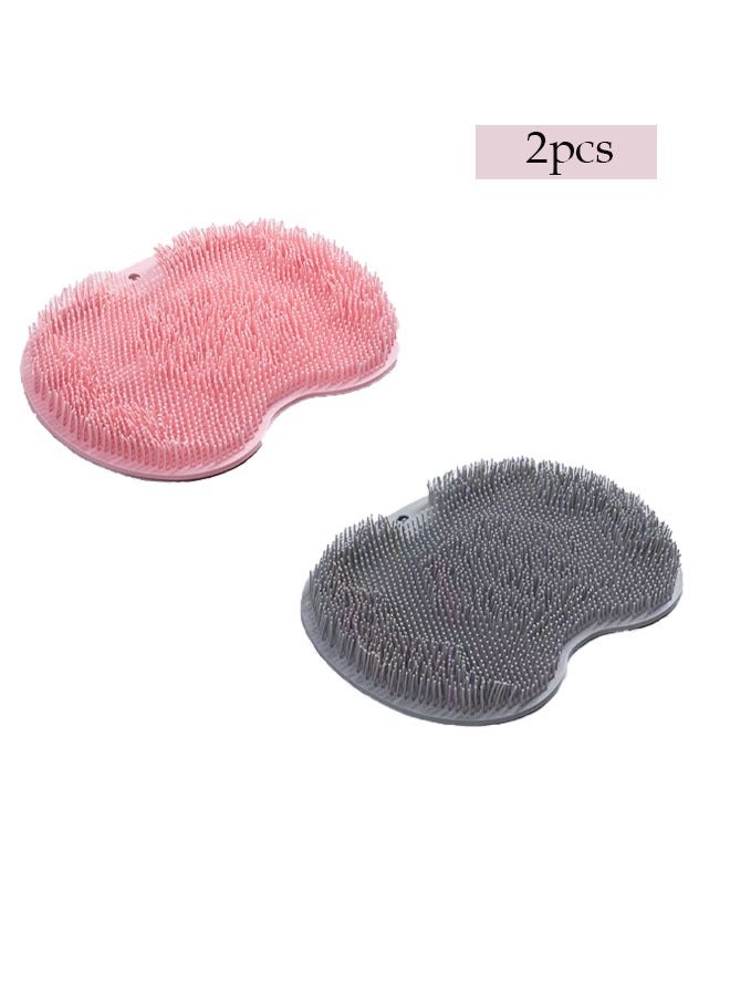 إسكدنيا قطعتان من جهاز تدليك وتنظيف القدمين، فرشاة تنظيف جهاز تدليك القدمين مع كوب شفط غير قابل للانزلاق ووسادة تدليك ناعمة لنقاط الضغط على القدم للعناية بالقدم، وتحسين الدورة الدموية بالقدم وتخفيف آلام الق - Image 2