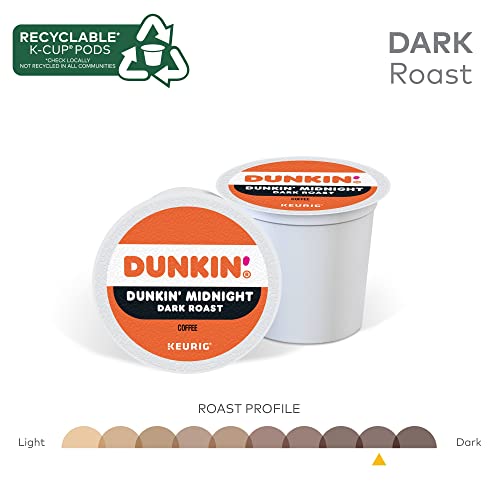 Dunkin Donuts Dunkin' Single-Serve Coffee K-Cup®, Dark Roast, Carton of 4 Boxes of 22 - Image 5