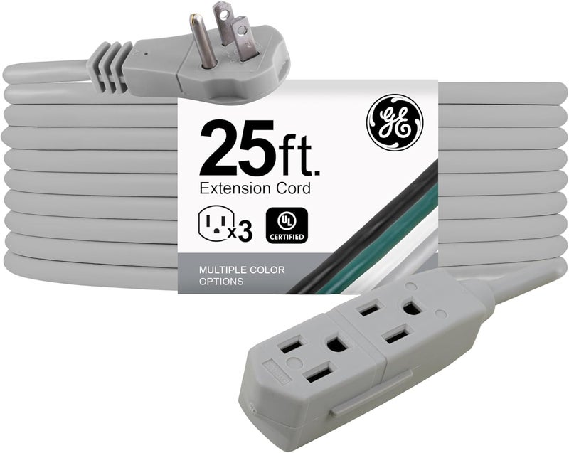 GE 43025 Extension Cord, with Right Angle Plug - Image 1