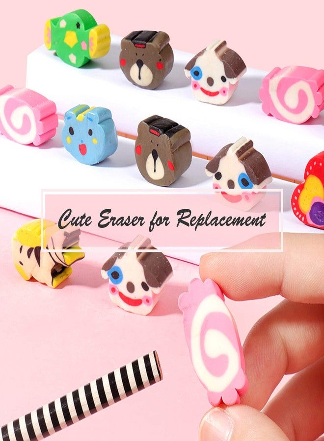 BUSHIBU Cute Pencils for Kids, Fun Pencil with Erasers Toppers, Woodcased #2 Pencils for School Classroom(12 Pack) - Image 5