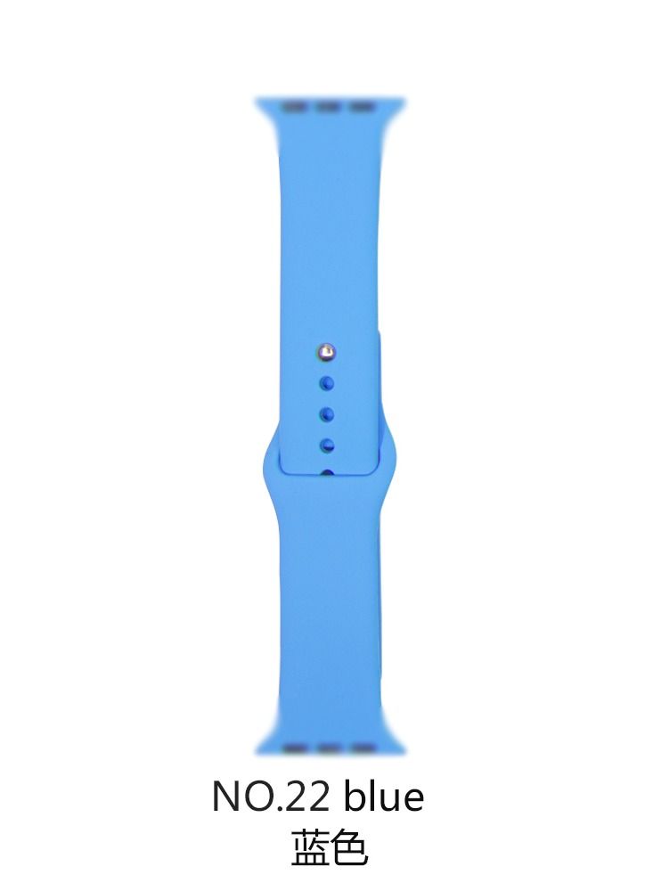 Apple Watch Band 41mm 40mm 38mm Soft Silicone Sport Band Replacement Wrist Strap Compatible for iWatch Apple Watch Series 7/SE/6/5/4/3/2/1 (41mm/40mm/38mm) - Image 2