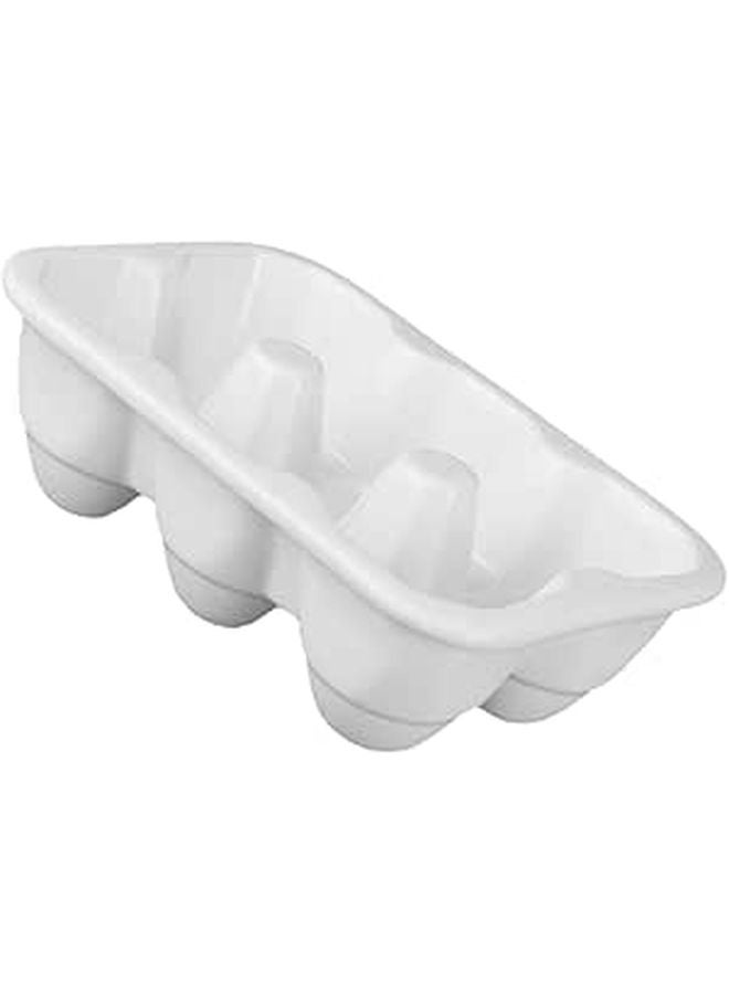 Ceramic Egg Holder Tray For Refrigerator 6 Grid Compartment Kitchen Storage Container - Image 1