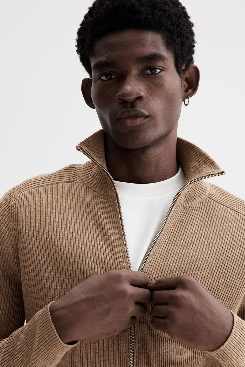 H&M Slim Fit Zip-through cardigan