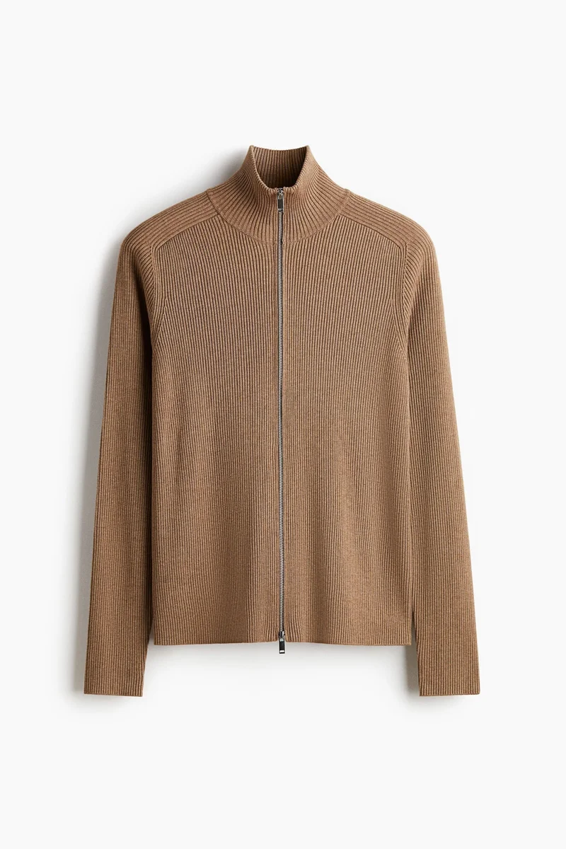 H&M  Slim Fit Zip-through cardigan for Men | Best Price UAE
