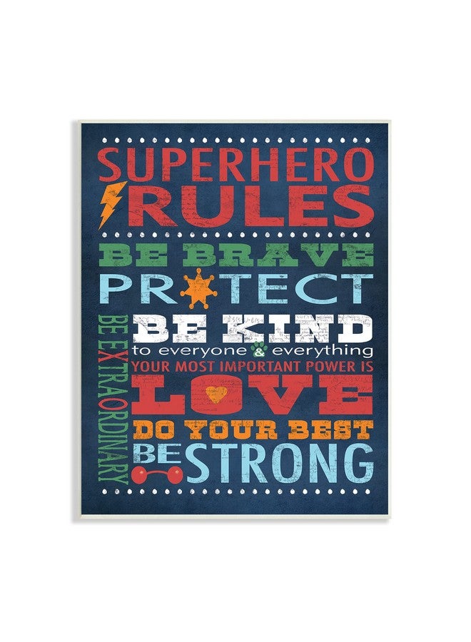 ستوبيل إنداستريز لوحة حائط مستطيلة من The Kids Room من Stupell باللون الأزرق الداكن، مقاس 11 × 0.5 × 15، صُنعت بفخر في الولايات المتحدة الأمريكية - Image 1