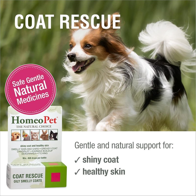 HomeoPet Coat Rescue Skin and Coat Support for Pets 15 Milliliters - Image 2