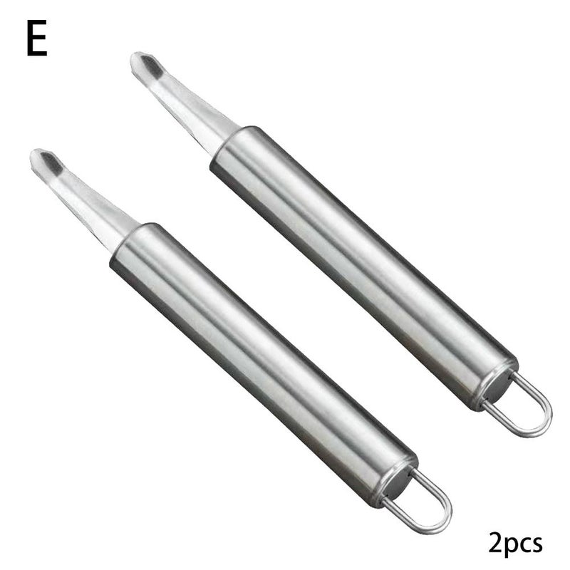 Longan pitter, shrimp back cutter, shrimp brain removal tool, shrimp pitting and meat removal tool, stainless steel pitting tool. - Image 1