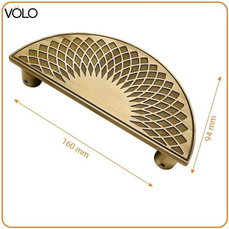 VOLO Main Door HandleDoor Handles for Main DoorGlass Door HandlePull Handles for HomeOfficeHotels Pack of 1 Set 160 MM Antique BrassModel620 - Image 3