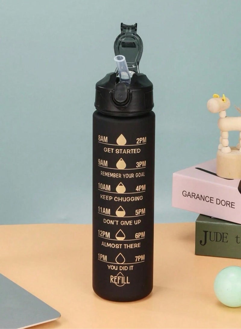 3-Pack Gradient Color Leakproof Water Bottles – BPA-Free, Motivational Hydration Bottles with Straw, Flip Top & Time Markers – Portable, Reusable, Eco-Friendly for Fitness, Gym, Office, School, Outdoor & Travel - Image 4