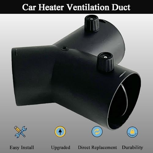 LLANNDER 75mm Y Type Air Heater Valve Diesel Engine Heaters Parking Heater Accessories Diesel Air Heater Hose Pipe Ducting Connector Parts 3 Way Fit for Webasto Eberspaecher Propex - Image 2
