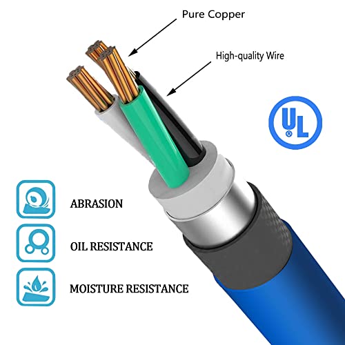 S7 Welder Extension Cord, Heavy Duty 25 Feet 6-50 Nema R Plug Welding Cord with ETL Approved - Image 4
