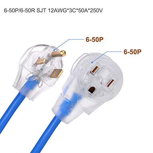 S7 Welder Extension Cord, Heavy Duty 25 Feet 6-50 Nema R Plug Welding Cord with ETL Approved - Image 3