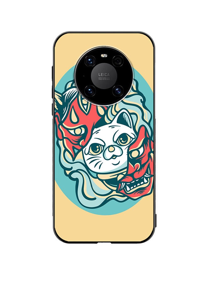 VR CREATIVE Protective Case Cover For Huawei Mate 40 Cat In Mask Design Multicolour - Image 1