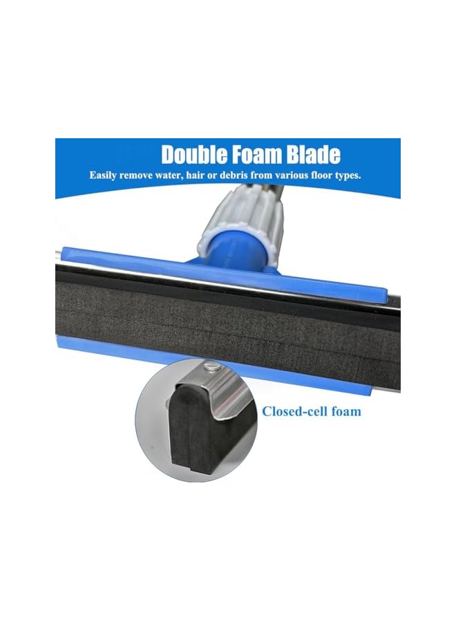 Green Tiger 3 Pack Floor Squeegee Wipers, Complete Set for Home, 60cm &120cm Handles, 30cm & 42cm Blades – Heavy Duty Water Wiper for Wet Rooms, Bathrooms, Tiles, Shower, Windows & Wood Floors - Image 5