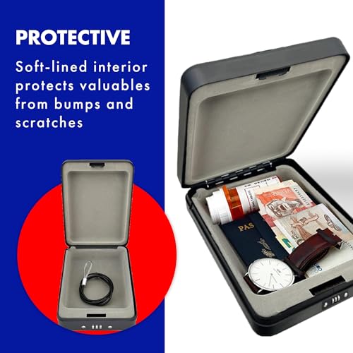 Helix Deluxe Personal Locking Safe with Tether, Heavy-Duty Steel Construction (61219) - Image 4