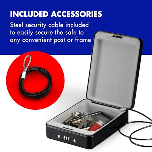 Helix Deluxe Personal Locking Safe with Tether, Heavy-Duty Steel Construction (61219) - Image 5