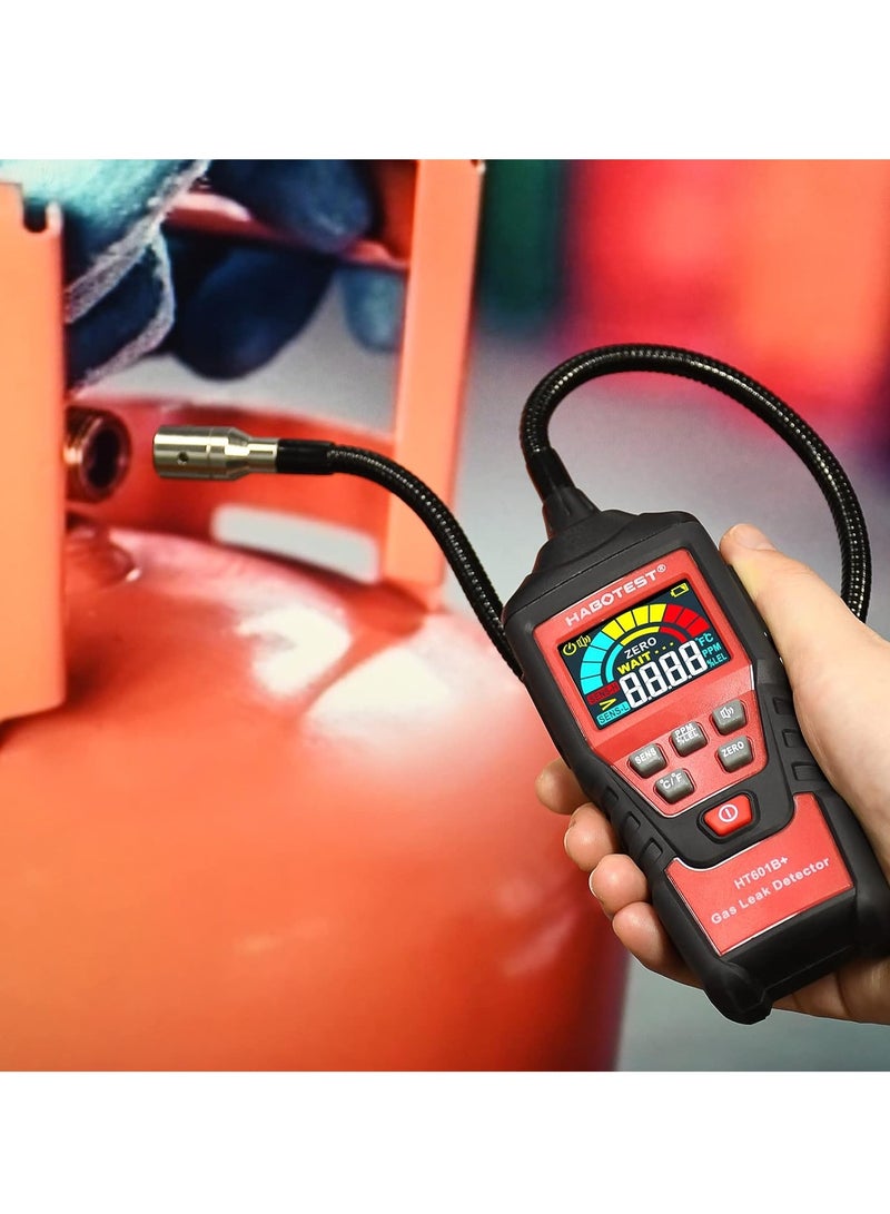 HABOTEST HT601B Gas Leak Detector, Methane Propane Combustible Natural Gas Leak Sniffer Detector, Durable Gasoline Methane Tester For Pipelines, Fuel Tanks, Passenger Cabins, (Simple Version) - Image 2