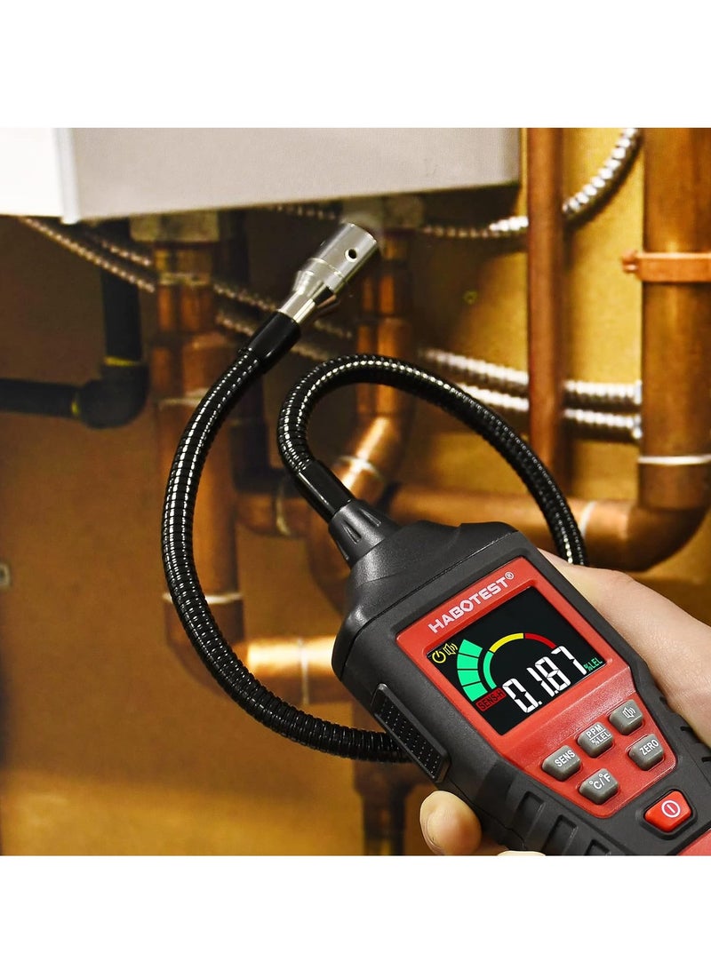 HABOTEST HT601B Gas Leak Detector, Methane Propane Combustible Natural Gas Leak Sniffer Detector, Durable Gasoline Methane Tester For Pipelines, Fuel Tanks, Passenger Cabins, (Simple Version) - Image 3