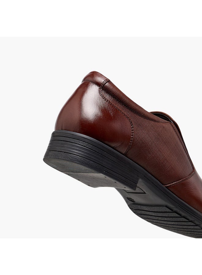 LBL by Shoexpress Men Textured Slip-On Loafers  - Image 5