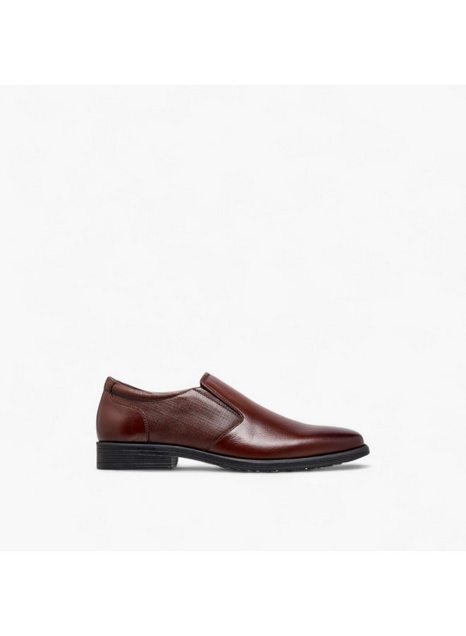 LBL by Shoexpress Men Textured Slip-On Loafers  - Image 3