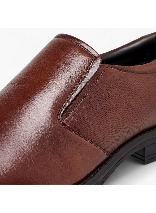LBL by Shoexpress Men Textured Slip-On Loafers  - Image 4
