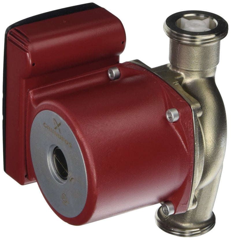 Grundfos مضخة دوران من الفولاذ المقاوم للصدأ Grundfos UPS15-55SUC ثلاث سرعات مع IFC، 1-1/4" اتحاد، 1/8HP، 115V (59896781) أحمر 12" × 12" × 12" - Image 1