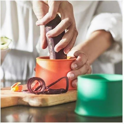 Ikea 2 Piece Vegetable Slicer Meridyendukkan 6 cm Green-Orange Color Practical Kitchen Products
