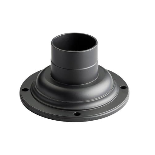 Kichler 9530BK Accessory Pedestal Adaptor, Black 7-Inch - Image 1