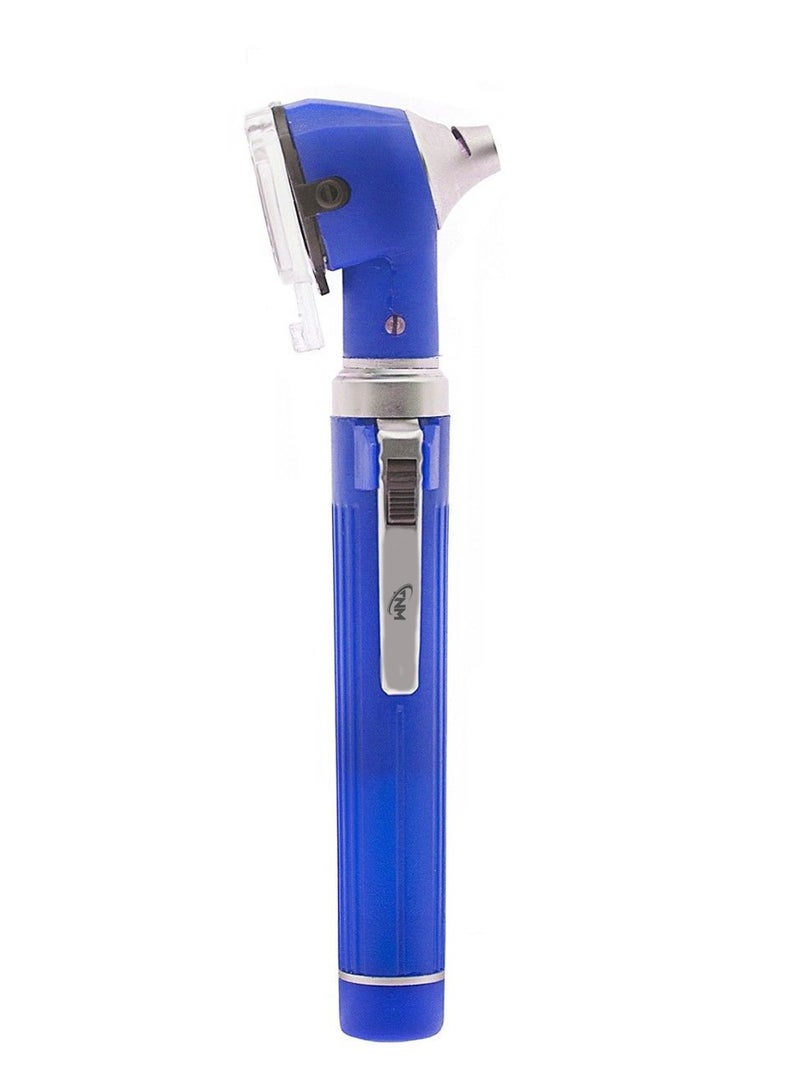 TNM Fiber Mini Otoscope LED Light 10Pcs Ear Cannula With Blue Pouch Blue Color - Image 2
