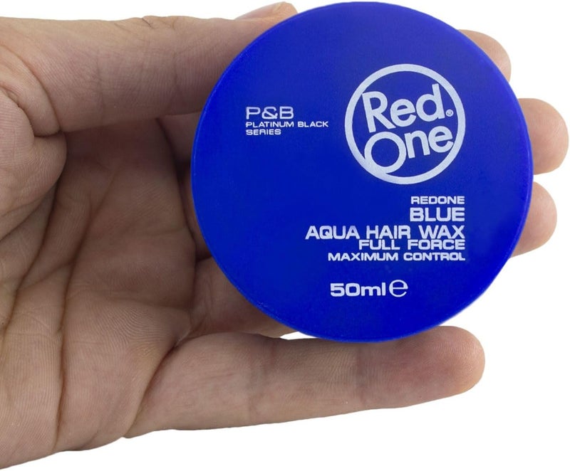 Redone Hair Styling Aqua Wax Blue 50 Ml | Travel Size | Strong Hold L | Hair Gel Wax | Ultra Hold | - Image 3