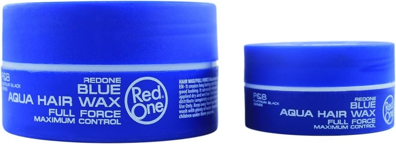 Redone Hair Styling Aqua Wax Blue 50 Ml | Travel Size | Strong Hold L | Hair Gel Wax | Ultra Hold | - Image 4