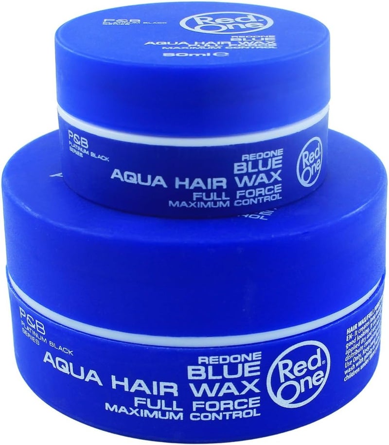 Redone Hair Styling Aqua Wax Blue 50 Ml | Travel Size | Strong Hold L | Hair Gel Wax | Ultra Hold | - Image 5