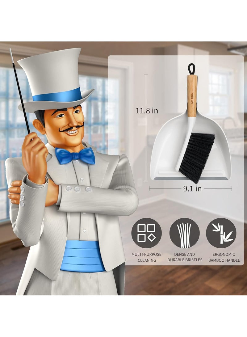 Lukadah Dustpan and Brush Set, Dust Pan with Brush, Indoor&Outdoor Sweeping, Hand Broom and Dustpan Set for Home, Handheld Angled Dustpan and Brush Set are Daily Essential Cleaning Tools - Image 3