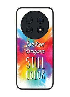 Stylizedd Rugged Black edge case for Huawei nova 12i 4G, Slim fit Soft Case Flexible Rubber Edges Anti Drop TPU Gel Thin Cover -   Broken Colors  - Image 1