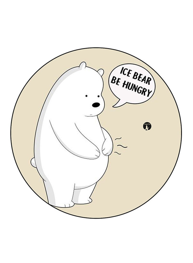 RKN We Bare Bears Printed Fridge Magnet Round  Multicolour - Image 1