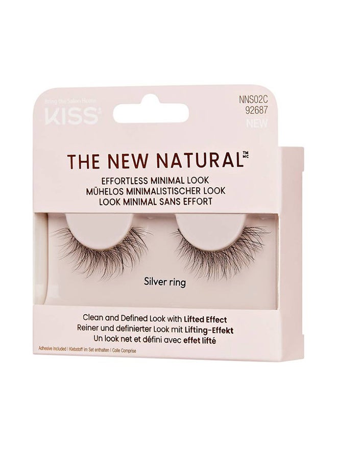 KISS KISS The New Natural False Eyelashes Full Strip Lash Single Pack 02, 1 Pair NNS02 - Image 3