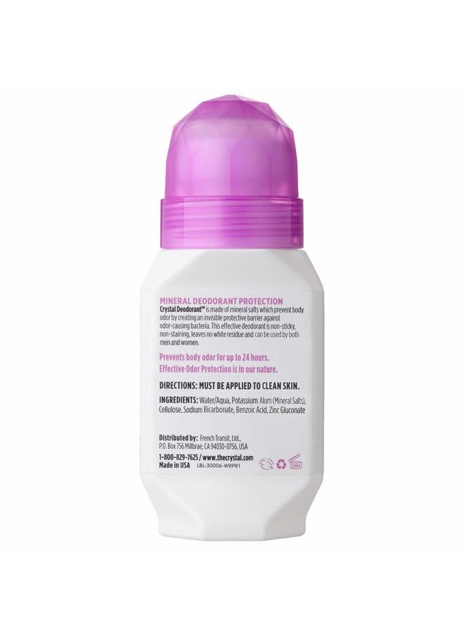 CRYSTAL ESSENCE CRYSTAL Deodorant - Mineral Roll on Vegan Deodorant for Women and Men, Unscented - 2.25 fl. oz. (3 Pack) (Packaging May Vary)  - Image 2