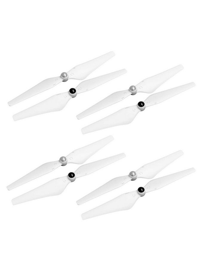 Linkshare - 4 Pairs Replacement 9450 Self-Tightening Cw/Ccw Propellers For Dji Phantom 2, 3 Professional, Advanced, Standard, And 4K (White) - Image 1