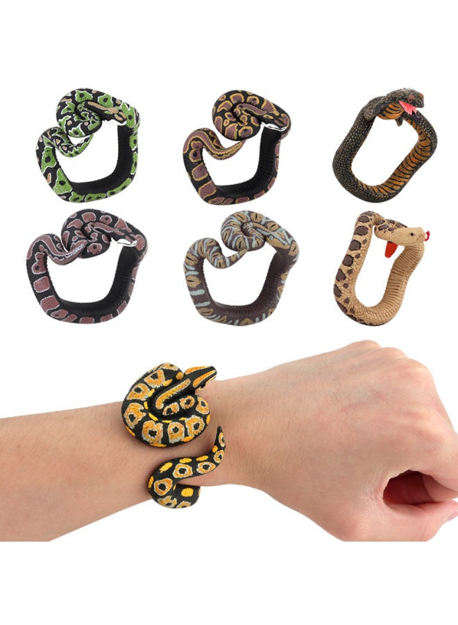 Children Wear Decorations Model Bracelet Toy Simulation 7 Cool Python Bracelet-Color:Snake Bracelet-Ball Python  - Image 3