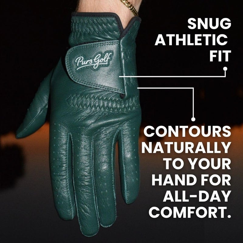 PUR3 Golf PUR3 Cabretta Leather Golf Gloves Men | 2 Pack Heritage Collection | Includes Ball Marker | Golf Glove Men Left Hand and Right Hand (Medium, Worn on Left Hand (for Right Handed Golfers)) - Image 5