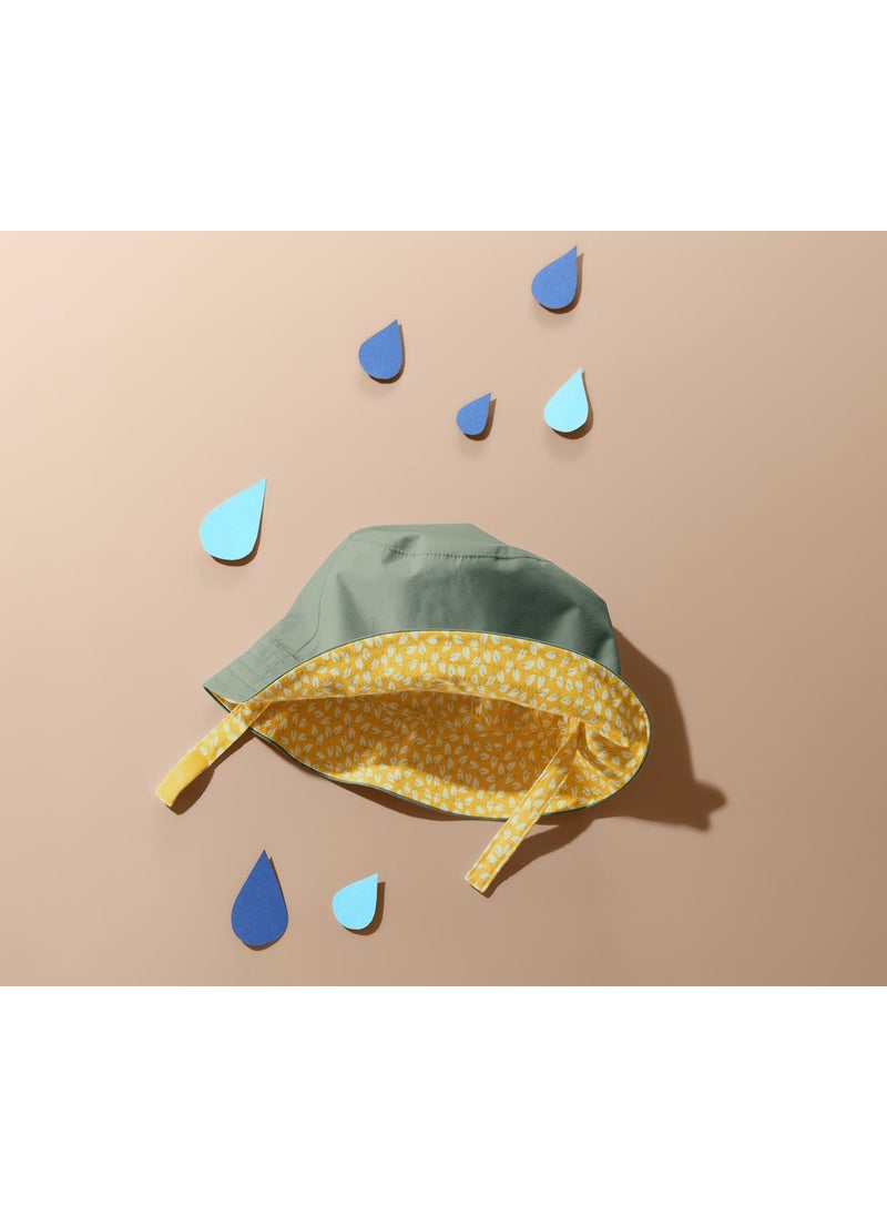 Tchibo - Kids Girls Rain Hat, Olive and Green and Yellow - Image 1