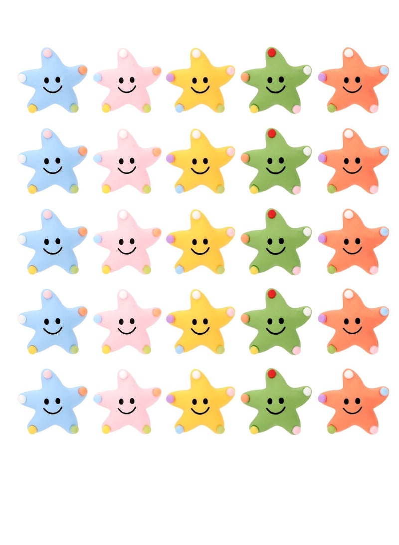 SOLARAE Starfish Fridge Magnets, 25pcs Refrigerator Magnets, Decorative MagnetsSmall and Cute Magnets,for Locker Whiteboard Home Office Decor - Image 1